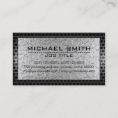 Metallic Stainless Metal Steel Border #23 Visitekaartje (Achterkant)