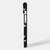 Metallic Sterrenlint Hart Zwart Y2K Patroon Case-Mate iPhone Case (Achterkant / Links)