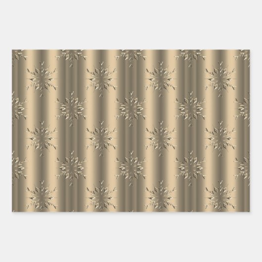 Metallic sterry kerst inpakvel set inpakpapier vel (Voorkant)