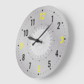  metallic stijl - minimalistisch grote klok (Hoek)