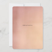 Metallic Sunset Music Player Wedding Invitation Kaart (Achterkant)