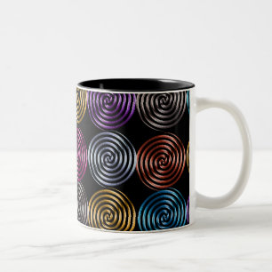 Metallic Swirls-Mok Tweekleurige Koffiemok
