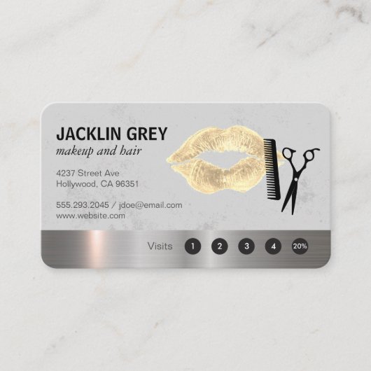 Metallic texture trim van Makeup & Hair Loyalty (Voorkant)