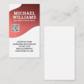 Metallic textuur achtergrond | QR-code Visitekaartje (Voorkant / Achterkant)