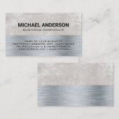 Metallic Textuur | Grungy Achtergrond Visitekaartje (Voorkant / Achterkant)