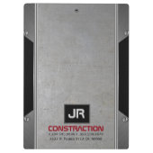 Metallic textuur van metallisch metaal van muurgri klembord (Achterkant)