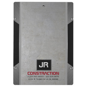 Metallic textuur van metallisch metaal van muurgri klembord