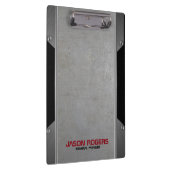 Metallic textuur van metallisch metaal van muurgri klembord (Rechts)