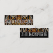 Metallic Tiger Eyes Visitekaartjes (Voorkant / Achterkant)