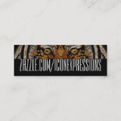 Metallic Tiger Eyes Visitekaartjes (Achterkant)