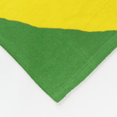 Metallic Tiger Stripes Green Yellow Fleece Deken (Hoek)
