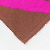 Metallic Tiger Stripes Pinks Fleece Deken (Hoek)