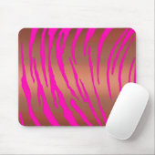 Metallic Tiger Stripes Pinks Muismat (Met muis)
