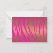 Metallic Tiger Stripes Pinks Notitiekaartje (Voorkant)