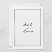 Metallic trouwuitnodiging personaliseren kaart (Voorkant)