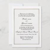 Metallic trouwuitnodiging personaliseren kaart (Achterkant)