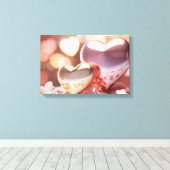 "Metallic" Uitzicht Goud, Zilver & Roze Goud Canvas Afdruk (Insitu (Houten vloer))