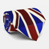 Metallic Union Jack-vlag Stropdas (Opgerold)