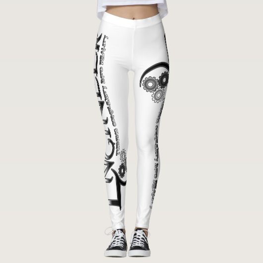 Metallic van technicus - complexiteit naar realite leggings (Voorkant)