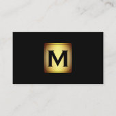 Metallic Vignette Label met monogram (Voorkant)