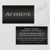 Metallic Visitekaartjes Gold Personal Life Coach (Voorkant / Achterkant)