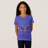 METALLIC VLINDER T-Shirt (Voorkant volledig)