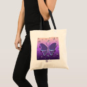 METALLIC VLINDER Tote Tas (Voorkant (product))