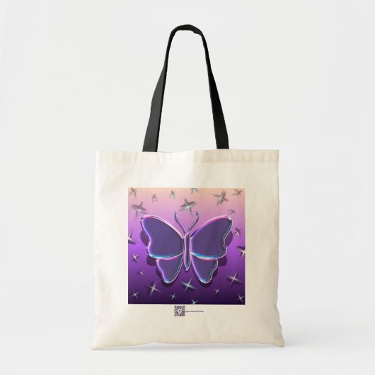 METALLIC VLINDER Tote Tas (Voorkant)
