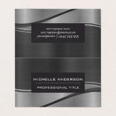 Metallic Wave Background Visitekaartje (Buitenkant ongevouwen)