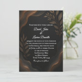 Metallic Whisper Photo Invitation Kaart (Staand voorkant)