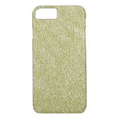 Metallic White Gold Glitter hoesje iPhone 7 (Achterkant)