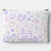 Metallic wit luipaard patroon etui (Voorkant)