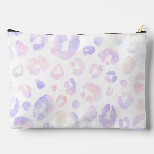 Metallic wit luipaard patroon etui (Achterkant)