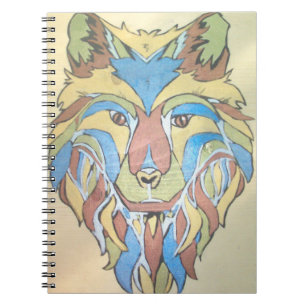 Metallic Wolf Notitieboek