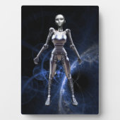 Metallic Woman Robot Fotoplaat (voorkant)