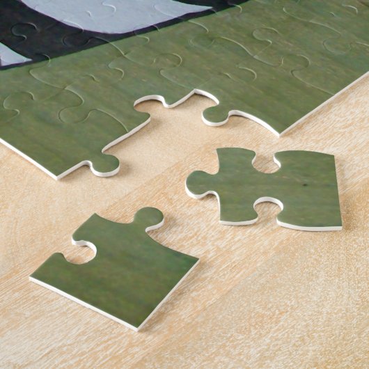 Metallic Zebra Puzzle Legpuzzel (Zijkant)