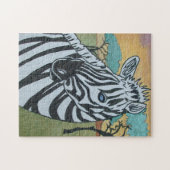 Metallic Zebra Puzzle Legpuzzel (Horizontaal)