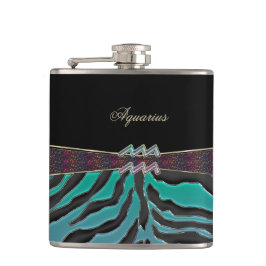 Metallic Zebra Zodiac Sign Aquarius Heupfles