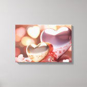 "Metallic" ziet er goud, zilver en Roos uit Canvas Afdruk (Voorkant)