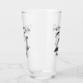 Metallic zilver 20e verjaardag glas (Links)