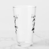 Metallic zilver 24e verjaardag glas (Links)