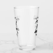 Metallic zilver 24e verjaardag glas (Rechts)