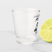 Metallic zilver 24e verjaardagsglas shot glas (Links)