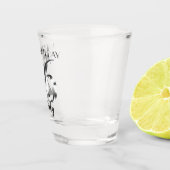 Metallic zilver 26e verjaardagsglas shot glas (Rechts)