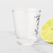 Metallic zilver 30e verjaardagsglas shot glas (Links)