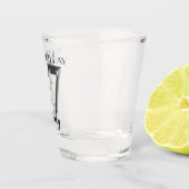 Metallic zilver 37th verjaardagsglas shot glas (Rechts)