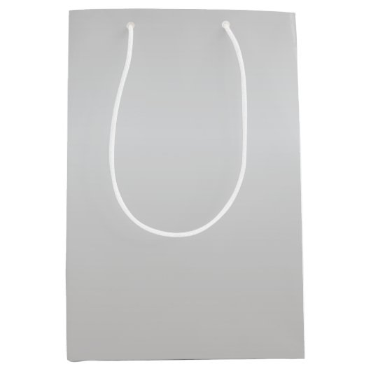 Metallic zilver Bells Medium Cadeauzakje (Voorkant)