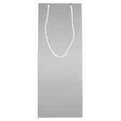 Metallic zilver Bells Wijn Cadeautas (Achterkant)