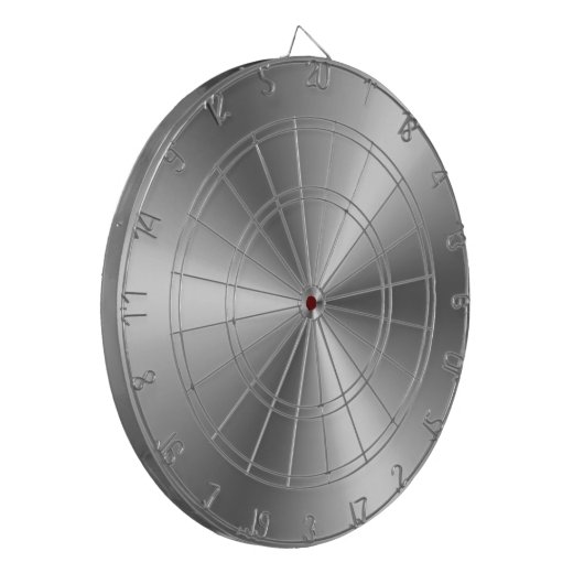 Metallic Zilver Dartbord (Voorkant Links)