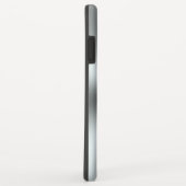 Metallic zilver faux roestvrij staal look Case-Mate iPhone case (Achterkant/rechts)